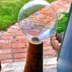 Hand blown glass garden globes